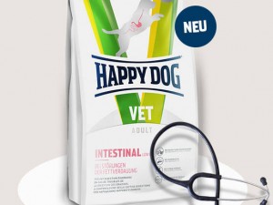 Veterinārā barība suņiem Happy Dog VET Diät Intestinal Low Fat: kuņģa-zarnu trakta slimību gadījumā