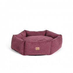 Agui soft bed for pets Urban Hexagonal Donut (burgundy)