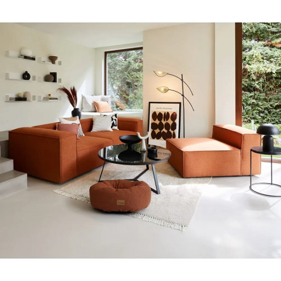 Agui mīkstā gultiņa mājdzīvniekiem Curly Donut (terakota)