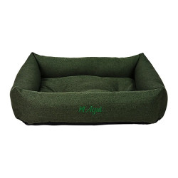 Agui mīkstā gultiņa mājdzīvniekiem Elemental / 95x75x20cm (sūnu zaļa)