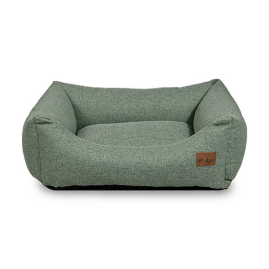 Agui mīkstā gultiņa mājdzīvniekiem Noble / 100x80x30cm (salvijas zaļa)