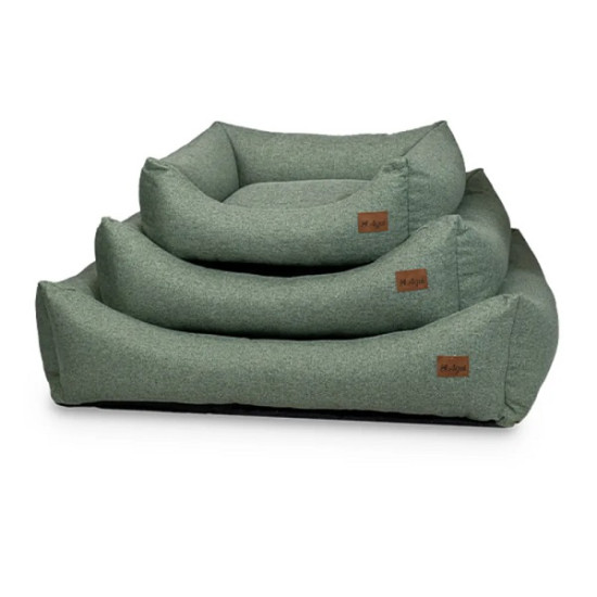 Agui mīkstā gultiņa mājdzīvniekiem Noble / 100x80x30cm (salvijas zaļa)