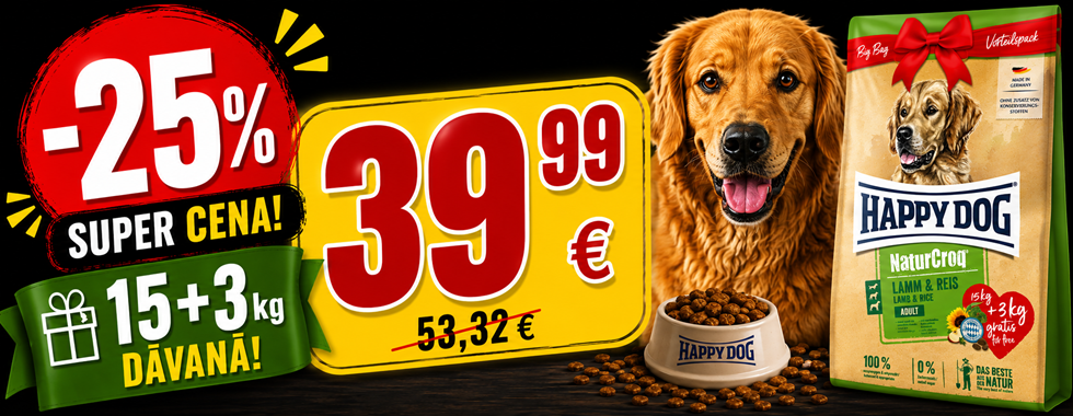Happy Dog NaturCroq Lamb & Rice