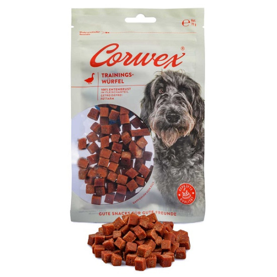 Corwex Trainingswürfel Hundesnacks mit Ente - pīles kubiņi treniņiem