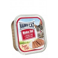 Happy Cat Minkas Duo Geflügel & Rind Paté - konservi kaķiem pastēte ar mājputnu & liellopu