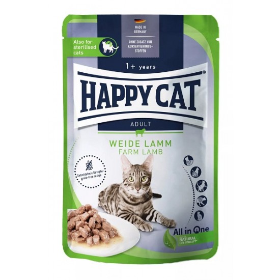 Happy Cat Meat in Sauce - Culinary Weide-Lamm - konservi kaķiem ar jēru