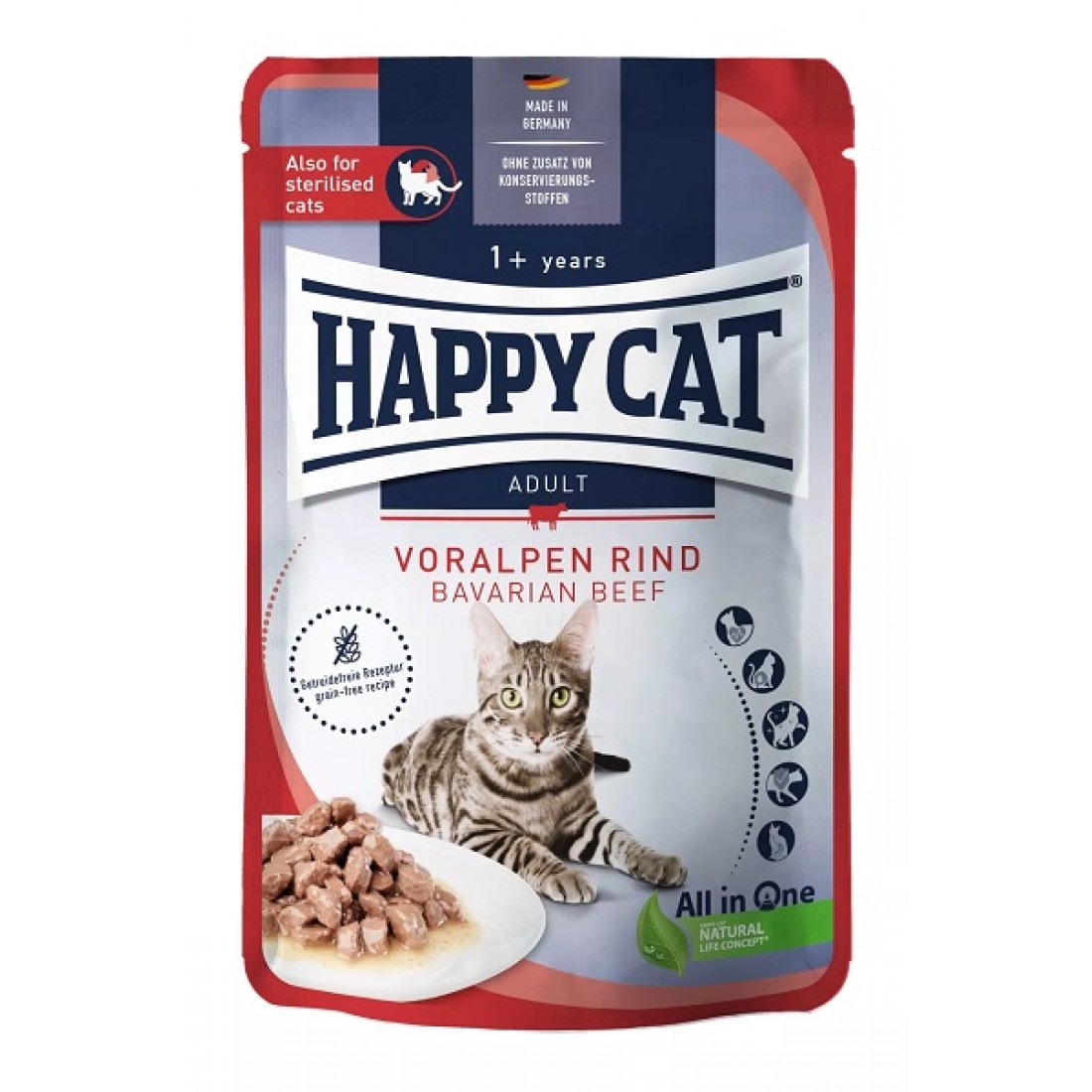 Happy Cat Meat in Sauce - Culinary Voralpen-Rind - konservi kaķiem ar ...