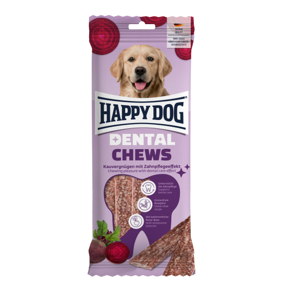 Happy Dog Dental Snacks - Dental Chews - košļājami kārumi (plāksnes) suņiem
