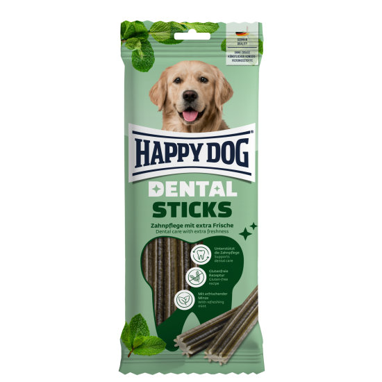 Happy Dog Dental Snacks - Dental Sticks - košļājami kārumi (nūjiņas) suņiem