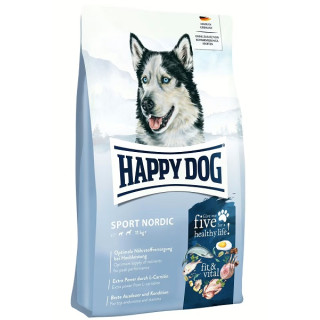 Happy Dog fit & vital - Sport Nordic - Trockenfutter fr aktive Hunde mit  Geflgel, Lamm, Fisch, Lachs - Saus barba suiem