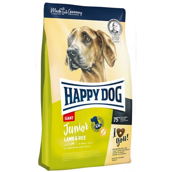 Happy Dog Junior Giant Jērs & Rīsi