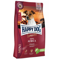 Happy Dog Sensible Mini Africa - sausā barība mazo šķirņu suņiem ar strausa gaļu