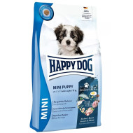 Happy Dog fit & vital Mini Puppy - sausā barība mazo šķirņu kucēniem ar mājputnu, jēru, zivīm, lasi