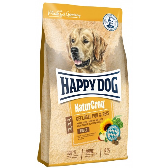 Happy Dog NaturCroq Mājputnu gaļa & Rīsi