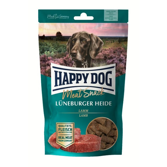 Happy Dog Meat Snack Lüneburger Heide - kārumi suņiem ar jēru