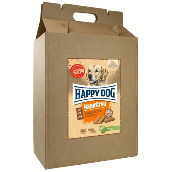 Happy Dog NaturCroq Hundekuchen - kārumi suņiem cepumu veidā ar pilngraudiem & gaļu