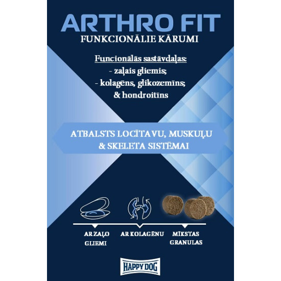 Happy Dog Care Snack Arthro Fit - kārumi suņiem locītavu & muskuļu atbalstam