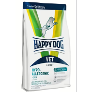 Happy Dog VET Diät Hypoallergenic + Skin - VET diētas barība suņiem pie barības nepanesamības & ādas slimībām