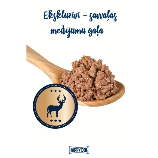 Happy Dog Sensible Pure Sweden - konservi suņiem ar medījumu gaļu
