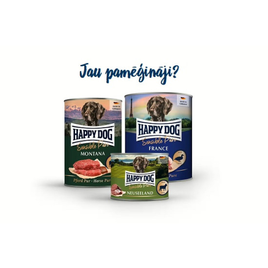 Happy Dog Sensible Pure Sweden - konservi suņiem ar medījumu gaļu