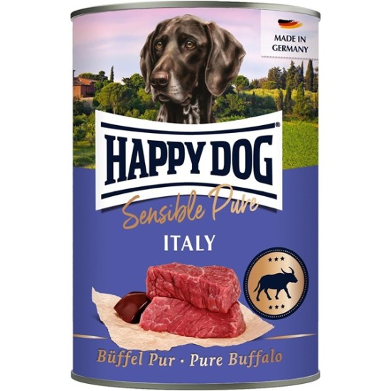 Happy Dog Sensible Pure Italy - konservuotas maistas šunims su buivolo mėsa