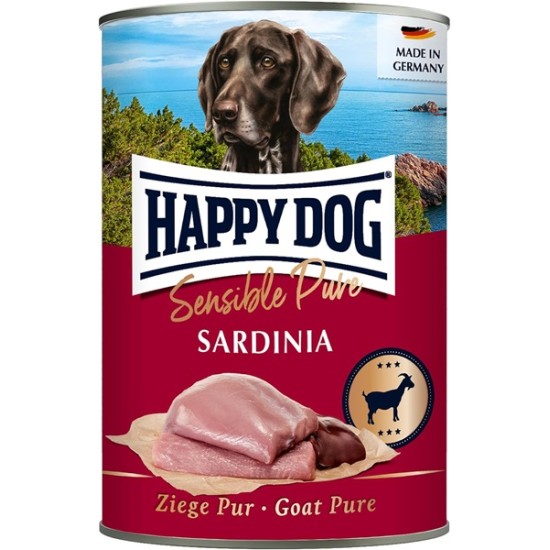 Happy Dog Sensible Pure Sardinia - Dosenfutter für Hunde mit Ziegenfleisch
