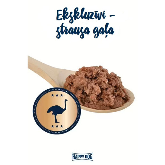 Happy Dog Sensible Pure Africa - konservi suņiem ar strausa gaļu