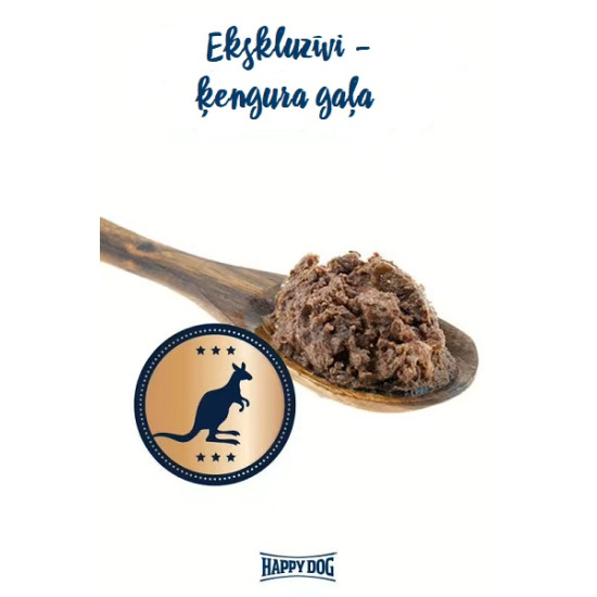 Happy Dog Sensible Pure Australia - konservi suņiem ar ķengura gaļu