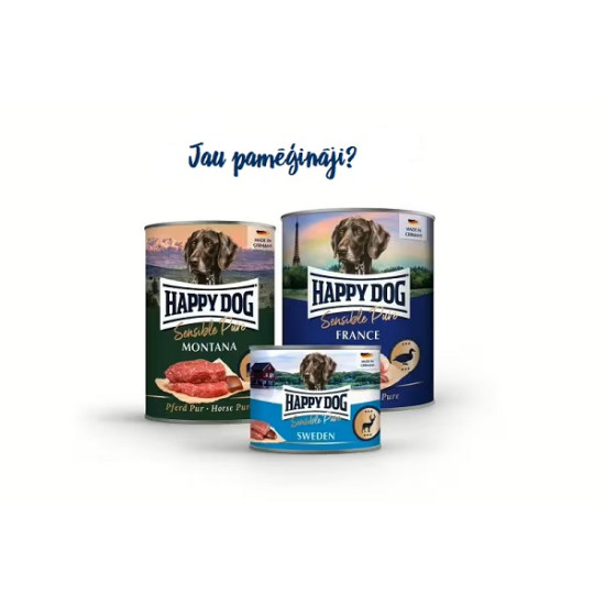 Happy Dog Sensible Pure Australia - konservi suņiem ar ķengura gaļu