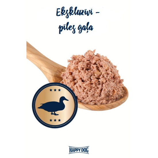 Happy Dog Sensible Pure France - konservi suņiem ar pīles gaļu