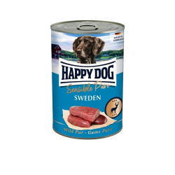 Happy Dog Sensible Pure Sweden - konservi suņiem ar medījumu gaļu