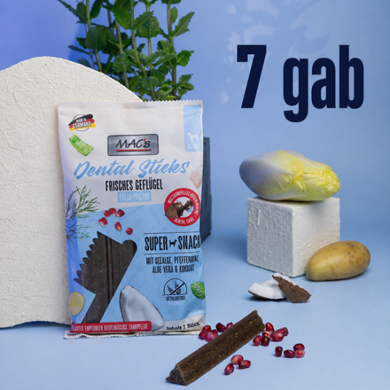 MAC's Dog Dental Sticks Geflügel - košļājami kārumi suņiem ar mājputnu