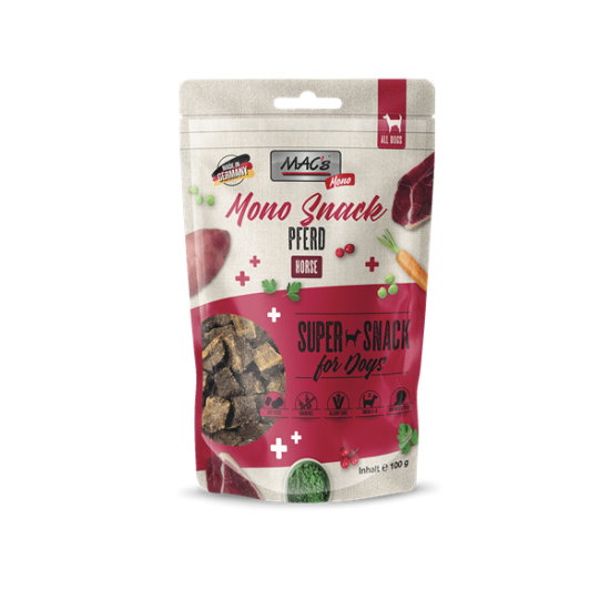 MAC's Dog Mono Snack Pferd - kārumi suņiem ar zirgu