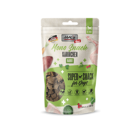 MAC's Dog Mono Snack Kaninchen - kārumi suņiem ar trusi
