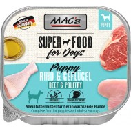 MAC's Dog Puppy Rind & Geflügel - konservi kucēniem ar liellopu & mājputnu