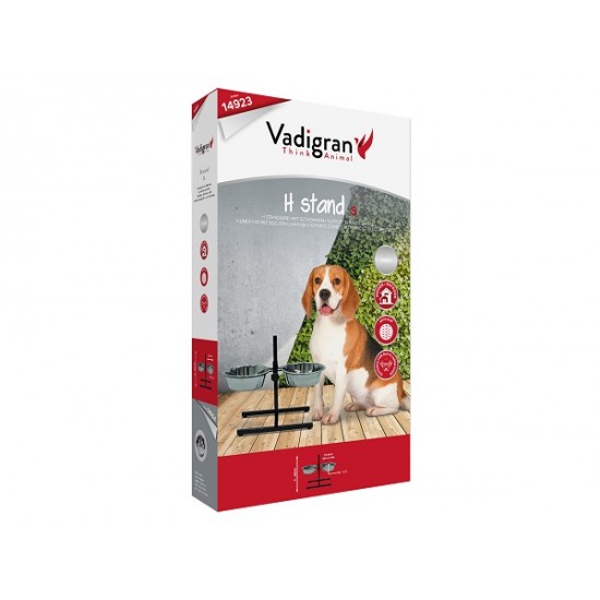Feed bowls on a stand - Vadigran Feeding Bowl Stand - 2x1570ml
